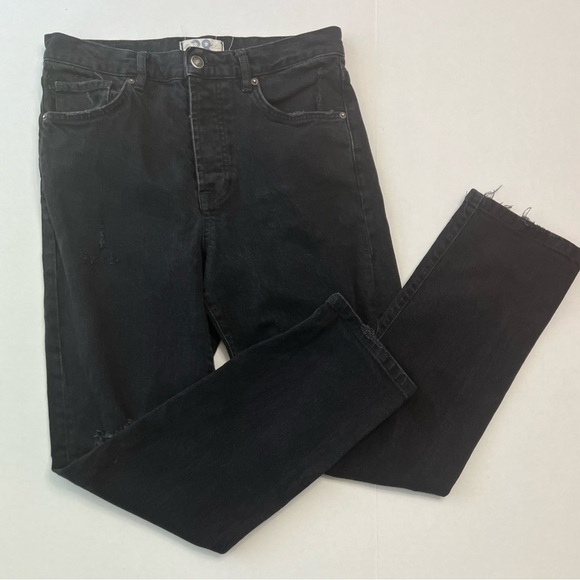 Free People High Rise Bren Boyfriend Distressed Jeans - Picture 2 of 8